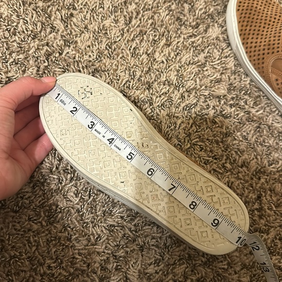 Tory Burch Perforated Suede Slip On Shoes Brown - Picture 12 of 13